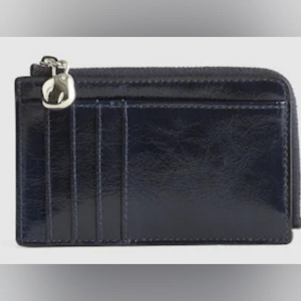 NWT Madewell The Essential Zip Card Case Wallet in Juniper Berry
